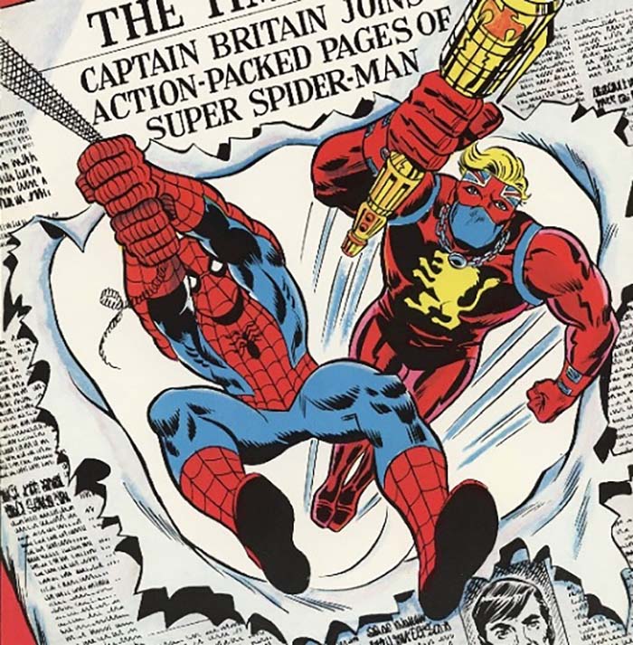 Captain Britain teaming up with Spider-Man