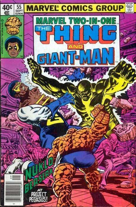 Bill Foster as Giant-Man with the Thing in Marvel Two-in-One #55