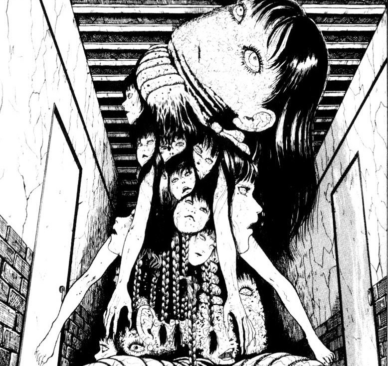 Tomie sprouting new versions of herself