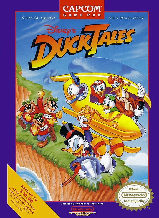 DuckTales NES game box