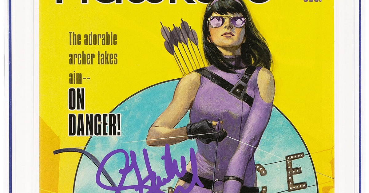 Hawkeye #1 Signed by Steinfeld Leads Heritage Weekly Auctions