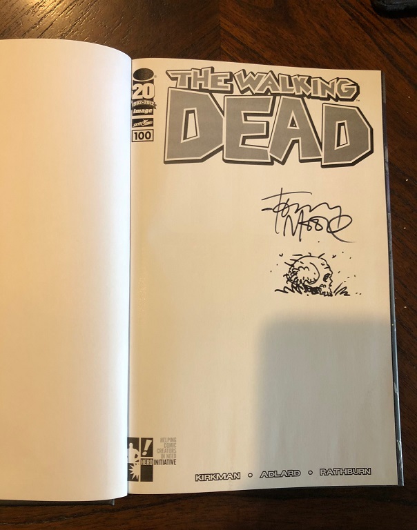 Hero Initiative The Walking Dead signed by Tony Moore