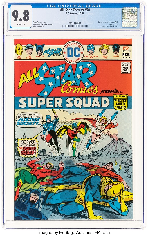 Heritage weekly auction All Star Comics #58