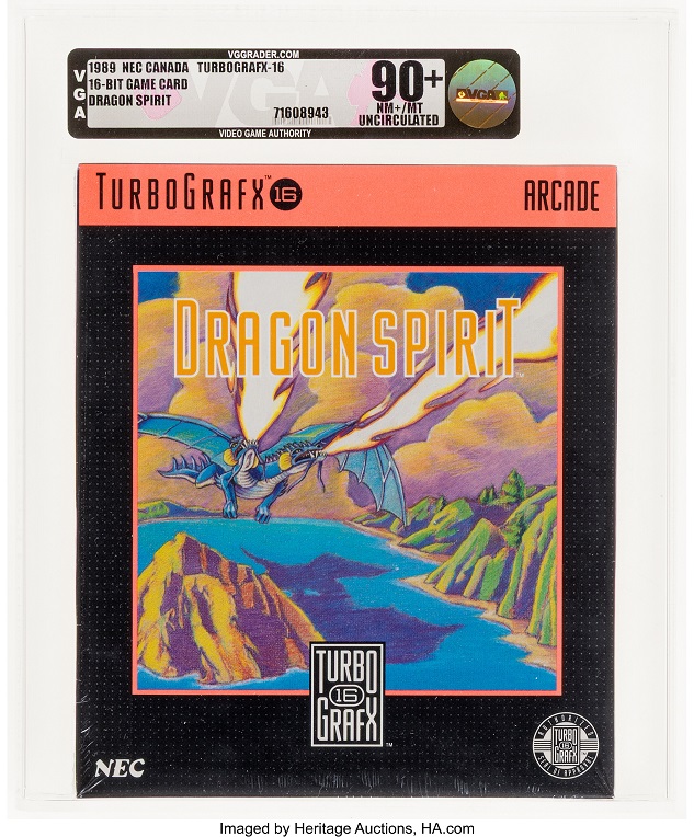 Heritage weekly auction Dragon Spirit for TurboGraphx-16