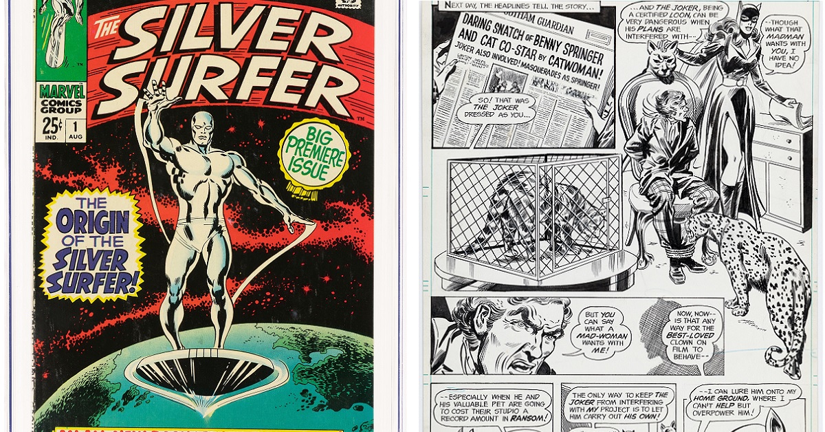 Silver Surfer #1, The Joker Art in Heritage Weekly Auctions