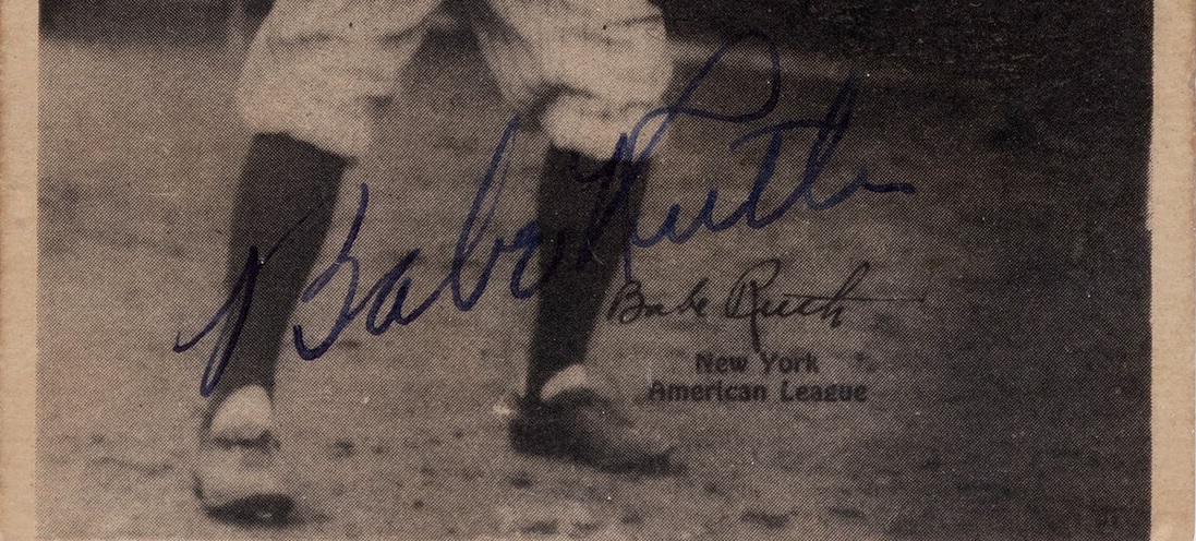 Hake’s Babe Ruth signature