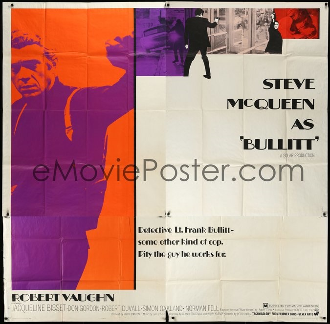 eMoviePoster Bullitt six-sheet