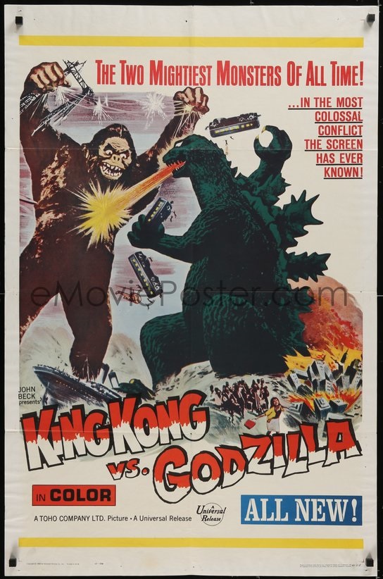 eMoviePoster King Kong vs Godzilla one-sheet