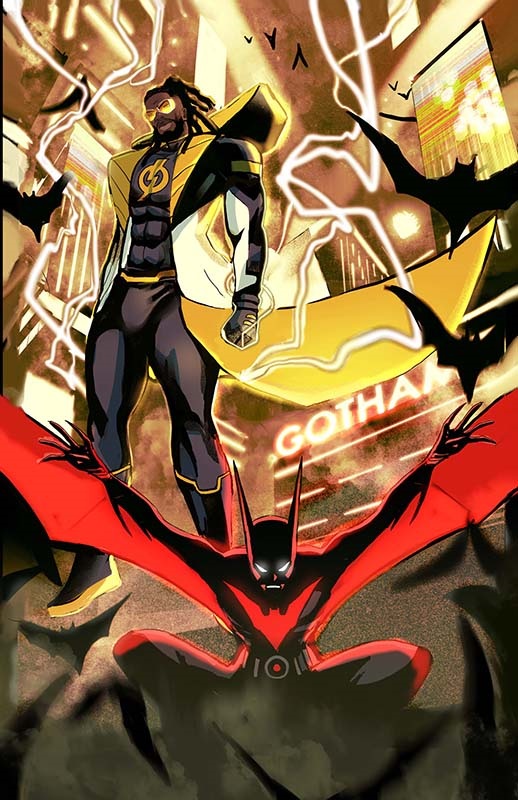 Batman-Static Beyond #1 main cover by Nikolas Draper-Ivey