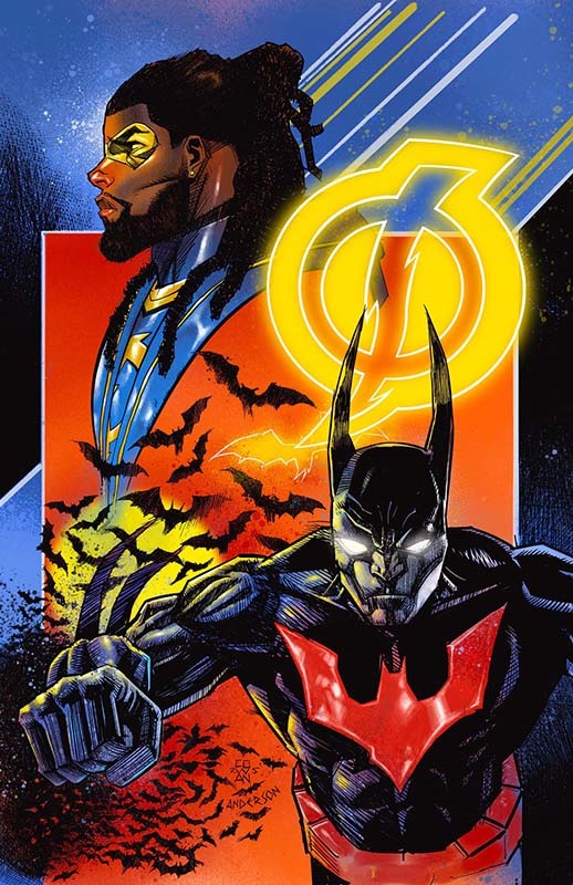 Batman-Static Beyond #1 variant cover by Denys Cowan and Ho Che Anderson