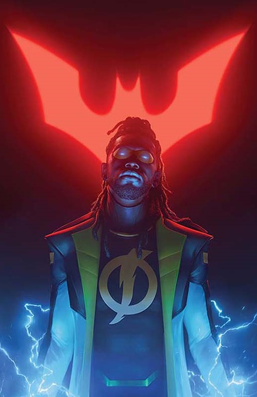 Batman-Static Beyond #1 variant cover by Rahzzah