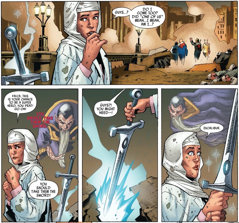 Faiza Hussain becoming Excalibur