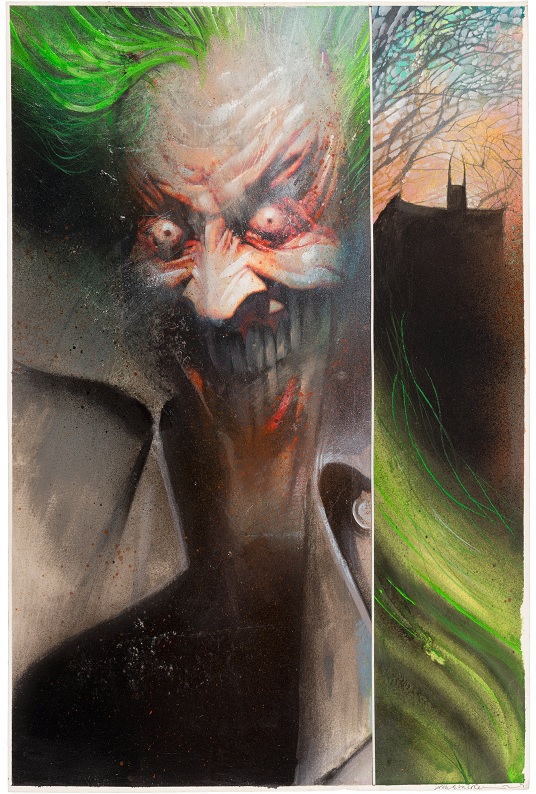 Heritage comics & art auction Dave McKean’s Joker art