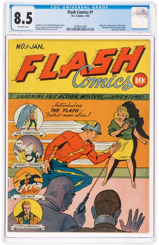 Heritage comics & art auction Flash Comics #1