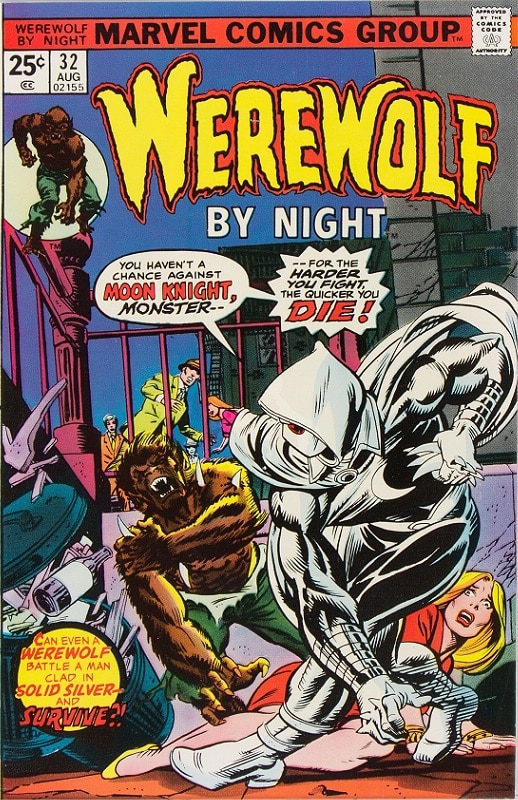 Moon Knight’s debut in Werewolf by Night #32
