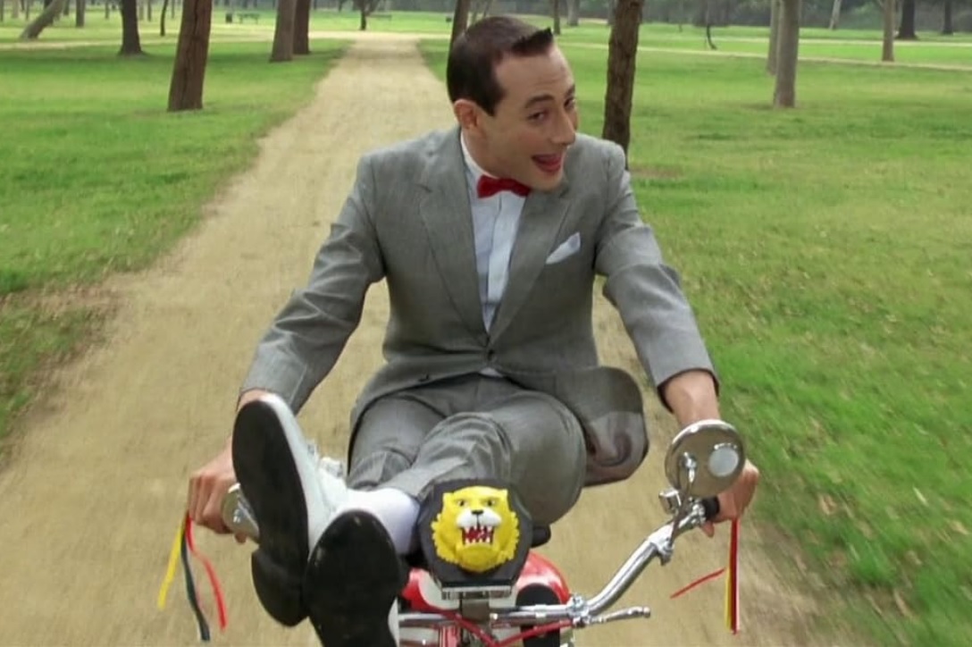 Pee-wee’s Big Adventure Paul Reubens on his bike