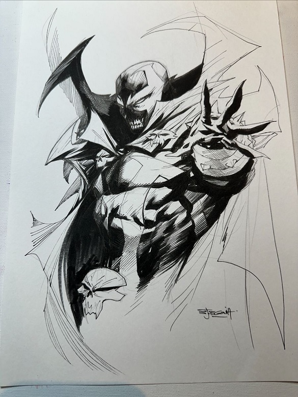 Spawn sketch by Stephen Segovia (not final cover art)