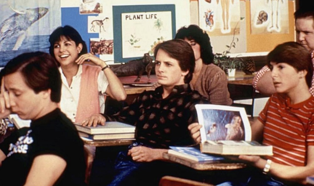 Teen Wolf Jerry Levine, Susan Ursitti, Michael J. Fox, Matt Adler, and Mark Holton