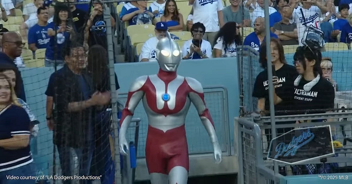 Ultraman Saves the Day at Dodgers Game