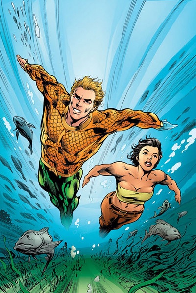 Aquagirl Lorena Marquez with Aquaman