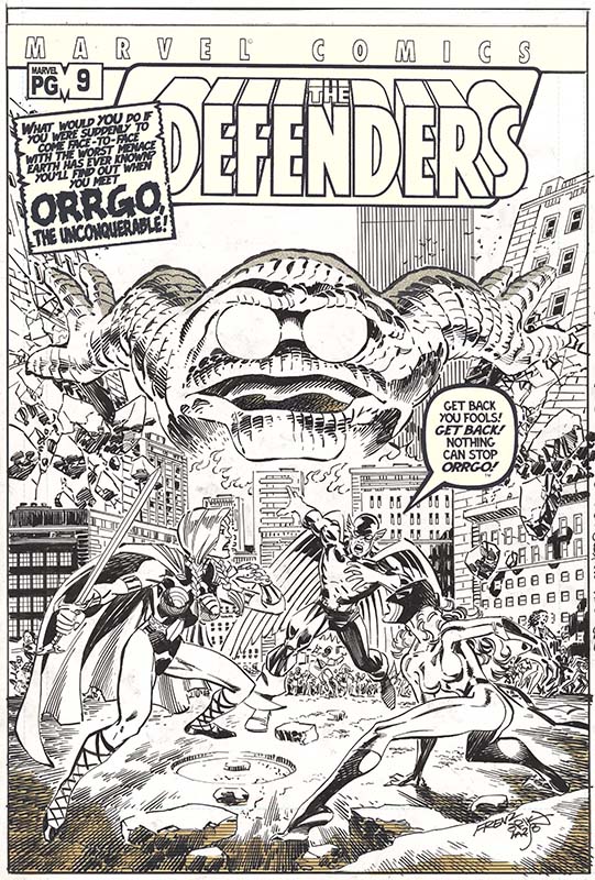 ComicLink Erik Larsen Defenders #9 cover