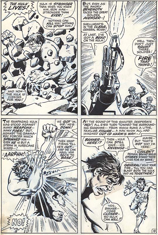 ComicLink Herb Trimpe Incredible Hulk #131 page