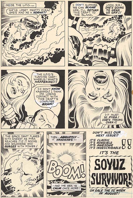 ComicLink Jack Kirby Kamandi #34 finale page