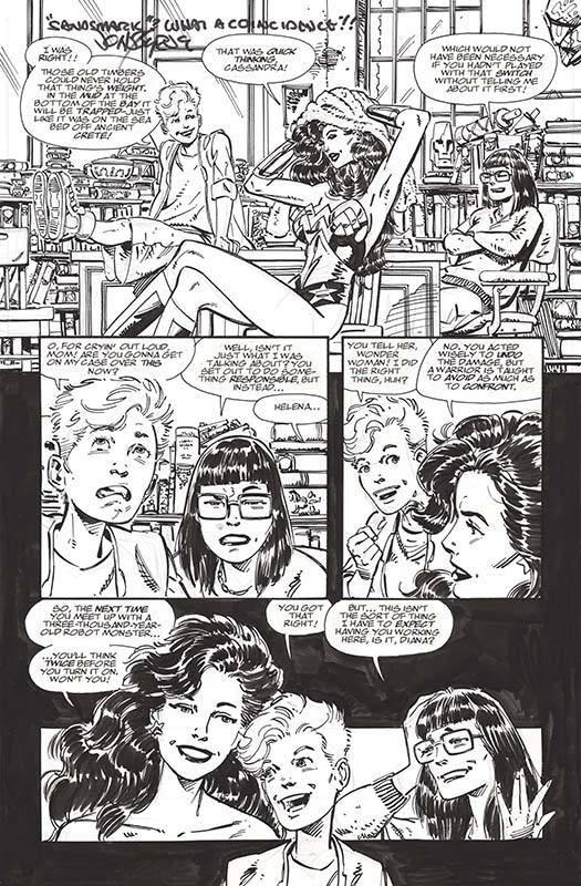 ComicLink John Byrne’s Wonder Woman #105 page