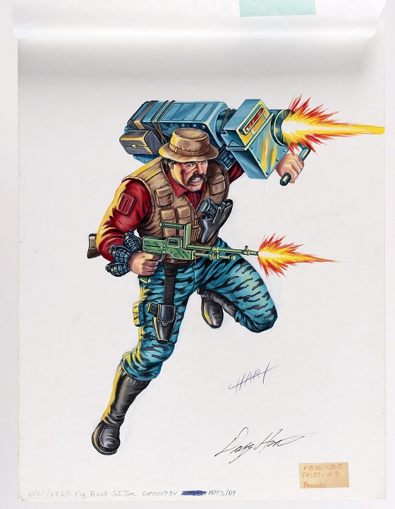 Hake’s GI Joe auction Battle Corps Bazooka final card art