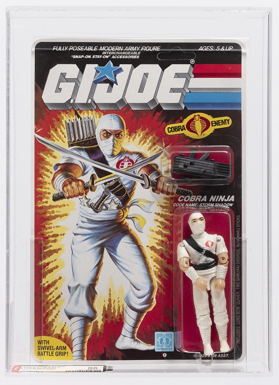 Hake’s GI Joe auction Storm Shadow Series 3 36-back