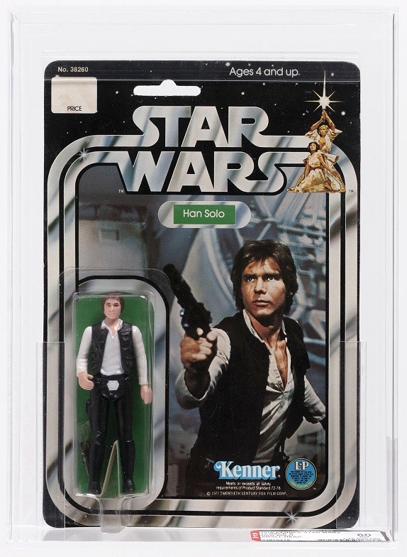 Hake’s auction Star Wars Han Solo 12-back