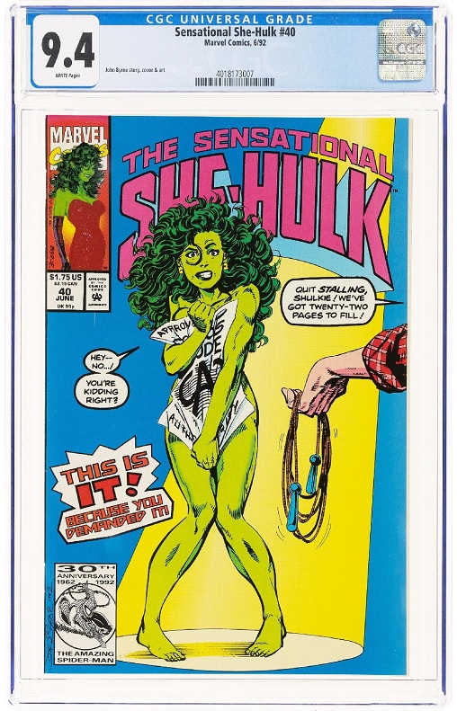 Heritage weekly auction Sensational She-Hulk #40