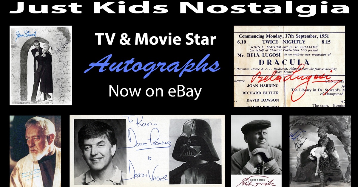 Just Kids Nostalgia to Sell TV & Movie Autographs