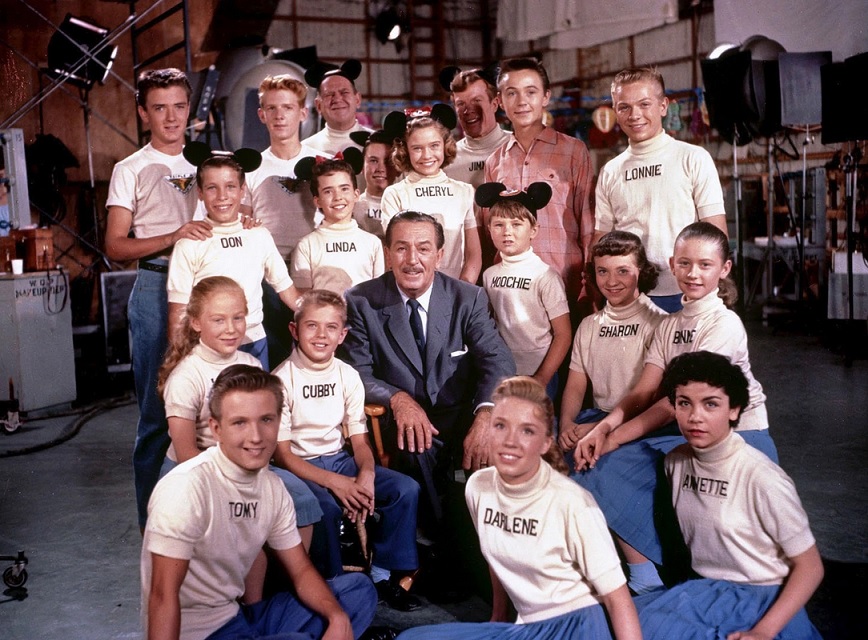 Mickey Mouse Club original series cast with Walt Disney