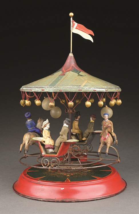 Morphy antique toy auction 2 Marklin hand-crank carousel