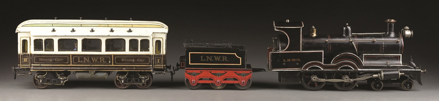 Morphy antique toy auction 3 Marklin III-gauge live steam LNWR locomotive
