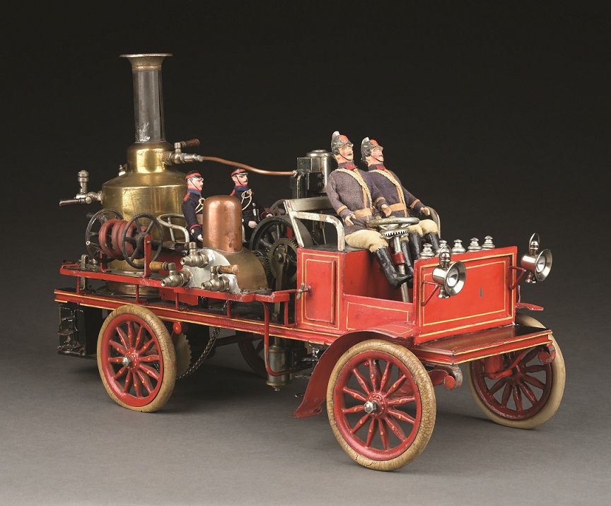 Morphy antique toy auction 5 Marklin Cat. Ref. 4070 functional fire truck