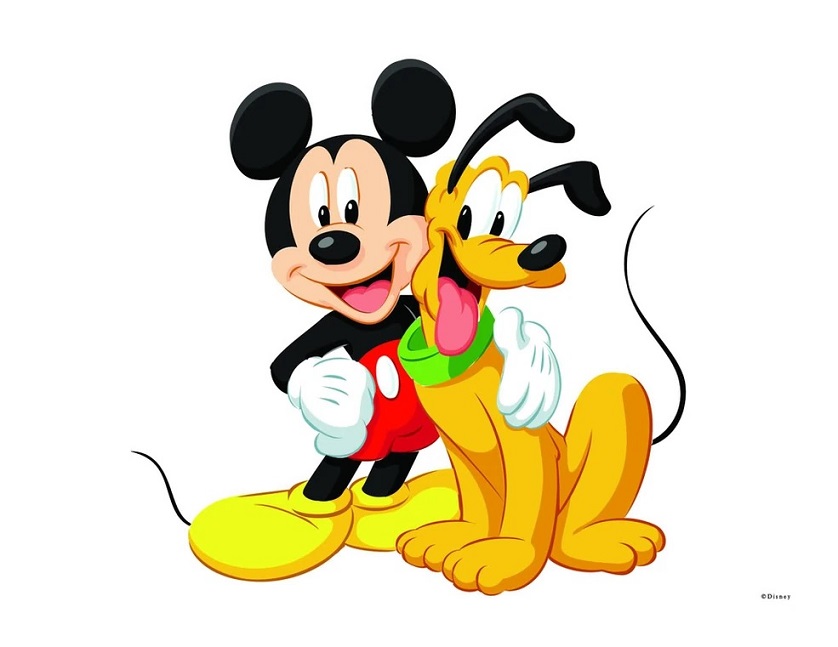 Pluto and Mickey Mouse