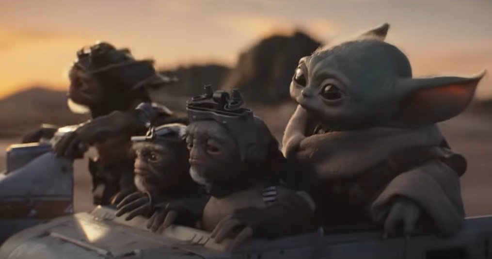 The Mandalorian and Grogu with the Anzellans