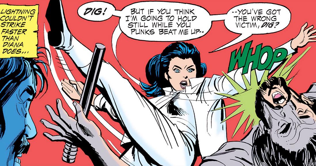 Wonder Woman during Diana Prince’s Mod period