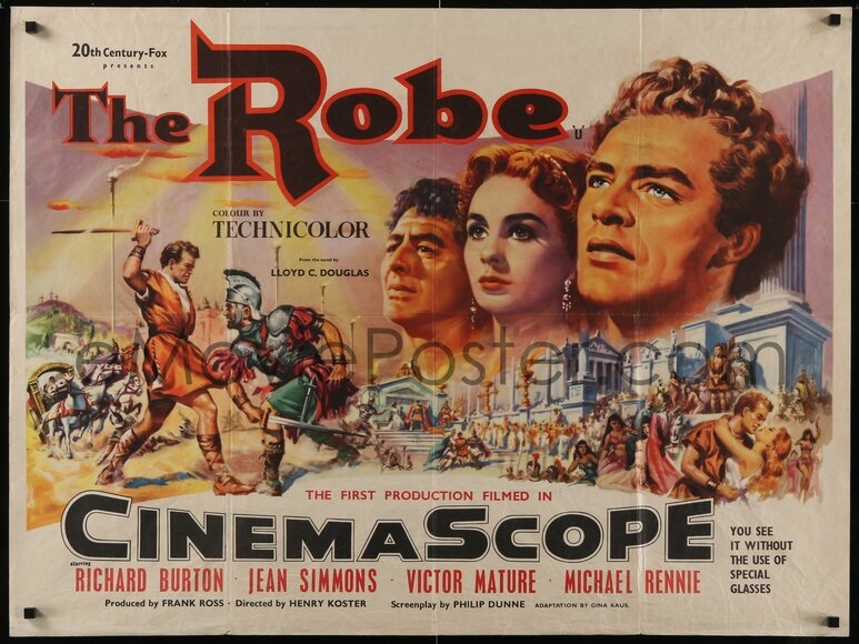 eMoviePoster The Robe British quad