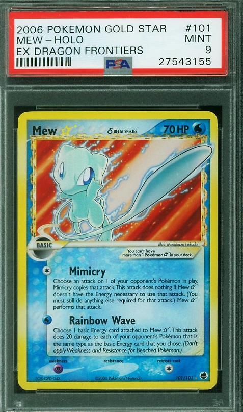 CertifiedLink Pokemon Mew card