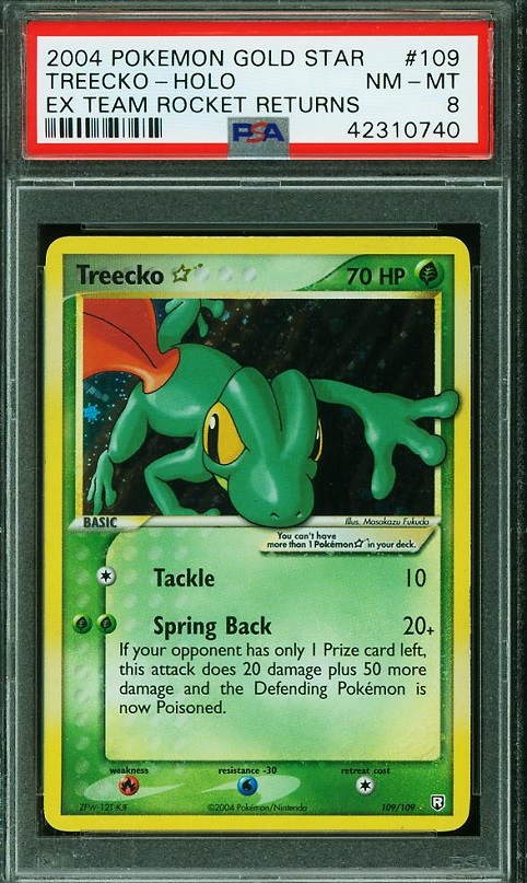 CertifiedLink Pokemon Treecko card