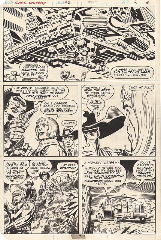 ComicLink Jack Kirby Captain Victory and the Galactic Rangers #2 page