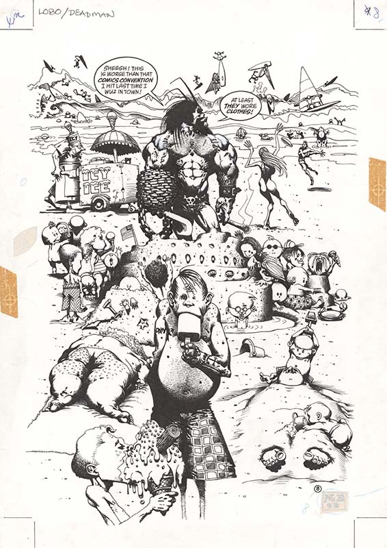 ComicLink Martin Edmond Lobo Deadman The Brave and the Bald #1 page