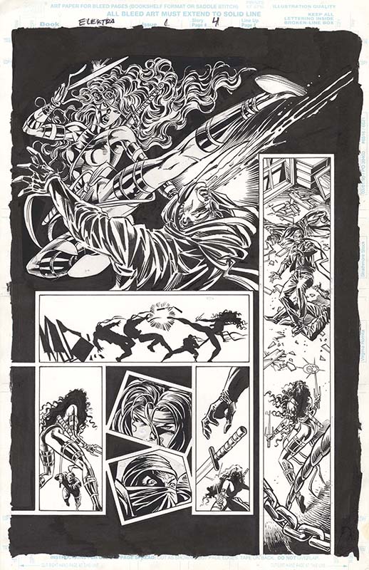 ComicLink Mike Deodato Elektra #1 Page 4