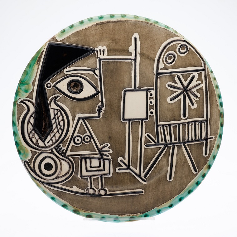 Everard auction 2 Pablo Picasso’s ‘Jacqueline au Chevalet’ ceramic plate