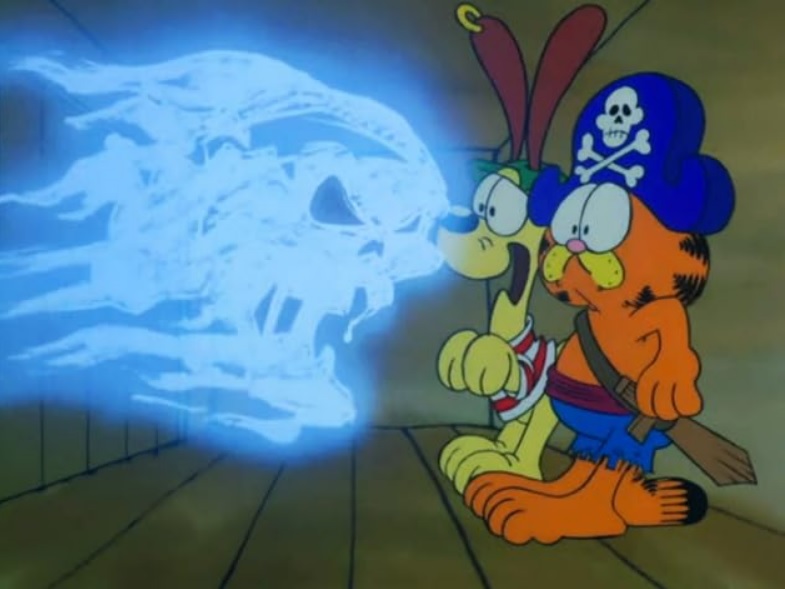 Garfield’s Halloween Adventure ghost attack