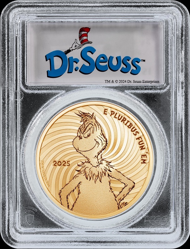Gold Grinch coin obverse