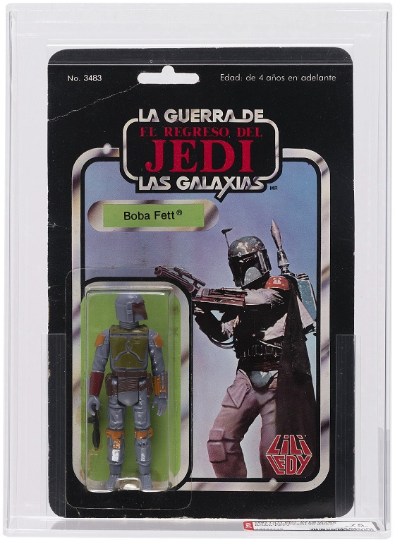 Hake’s Jeff Jacob Collection auction Lily Ledy Jedi Boba Fett 30-back